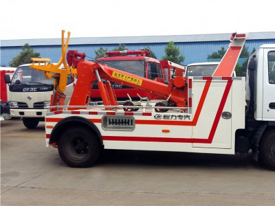 一拖一  藍(lán)牌五十鈴清障車(chē)